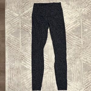Lululemon Athletica Black Patterned Leggings